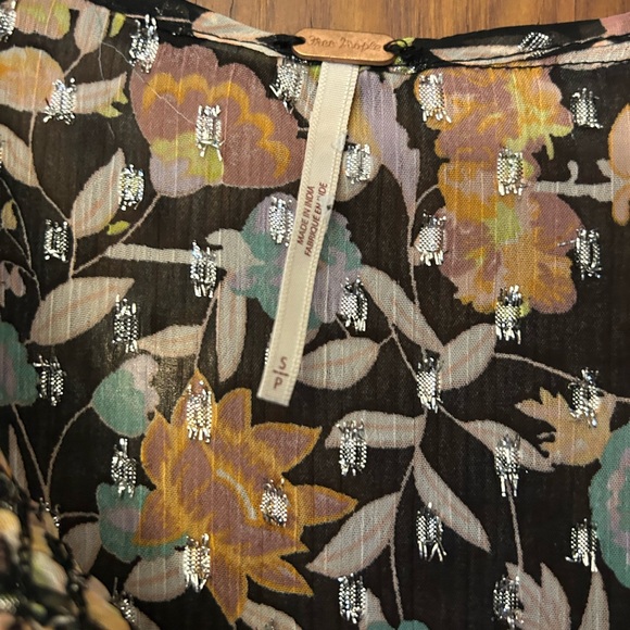 Free People Free Swinging Printed Mini Dress Floral Small - Picture 6 of 9